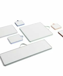 HAY Pale Yellow Strap Medium Square Ruban Mirror