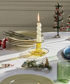 Deals ⭐ HAY Flare Candle Holder Yellow S 🤩 7 HAY Flare Candle Holder Yellow S