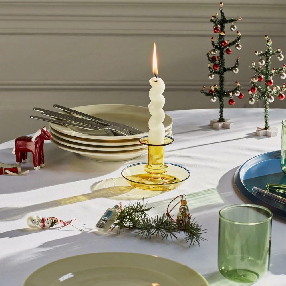 Deals ⭐ HAY Flare Candle Holder Yellow S 🤩 4 HAY Flare Candle Holder Yellow S