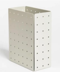 HAY Warm Gray Steel Punched Kitchen Organizer