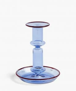 HAY Flare Candleholder - Medium - Light Blue