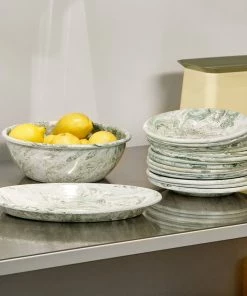 HAY Soft Ice Oval Serving Dish Green