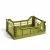 HAY Colour Crate M 14.5 L Olive