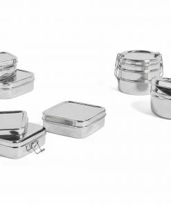 HAY Edelstahl Lunchbox, 3-Teilig