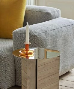 HAY Flare Candle Holder Amber S