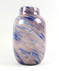 HAY Hand Blown Splash Vase – Light Pink & Blue – Large