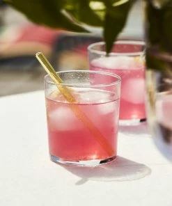 Outlet ❤️ HAY Set of 6 Multicoloured Reusable Glass Sip Cocktail Straws 💯 16 HAY Set of 6 Multicoloured Reusable Glass Sip Cocktail Straws