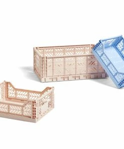 New ๐ HAY Colour Crate / M 14.5 L Light Blue ๐ 7 HAY Colour Crate / M 14.5 L Light Blue