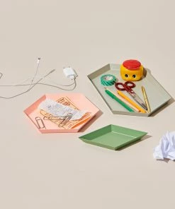 HAY Light Amber Steel Kaleido XS Tray