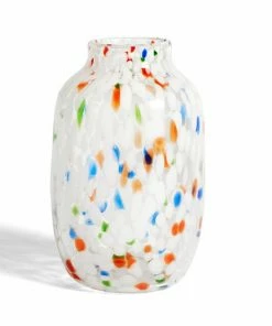 HAY Large White Round Splash Vase