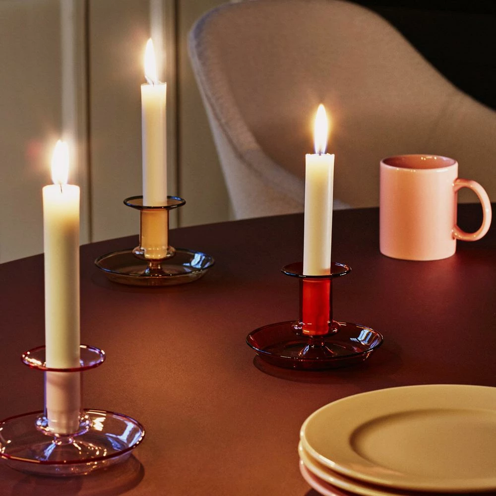 Deals ⭐ HAY Flare Candle Holder Yellow S 🤩 6 HAY Flare Candle Holder Yellow S