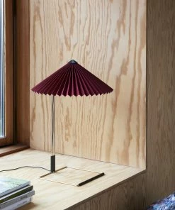 HAY Matin Table Lamp Brass 300 Oxide Red