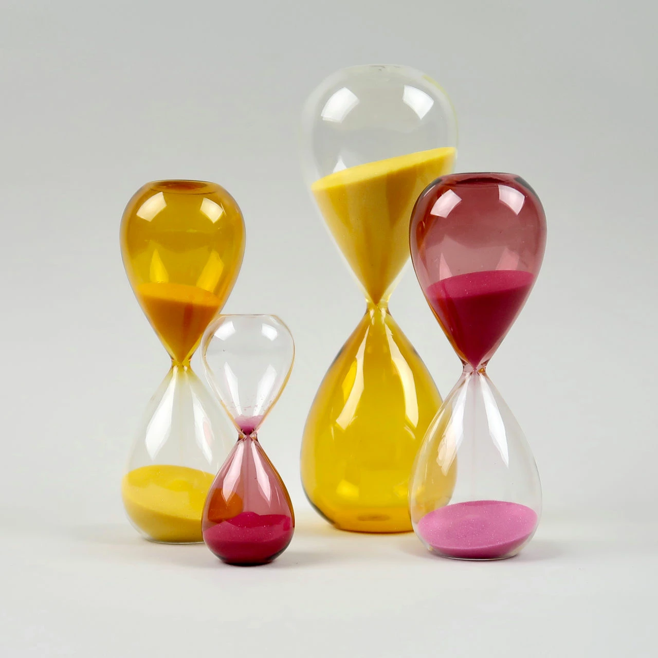 Deals ❤️ HAY Glass Sand Timer - Small - Pink 👏 7 HAY Glass Sand Timer - Small - Pink