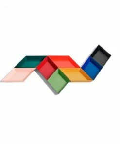 HAY Extra Small Kaleido Tray - Dark Red