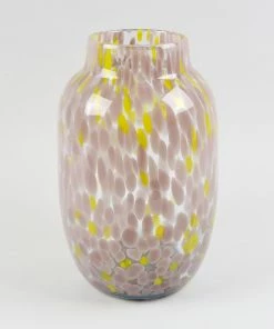 HAY Hand Blown Splash Vase – Light Pink & Yellow – Large