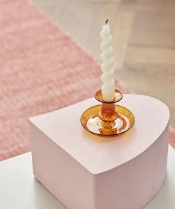 HAY Flare Amber Candleholder