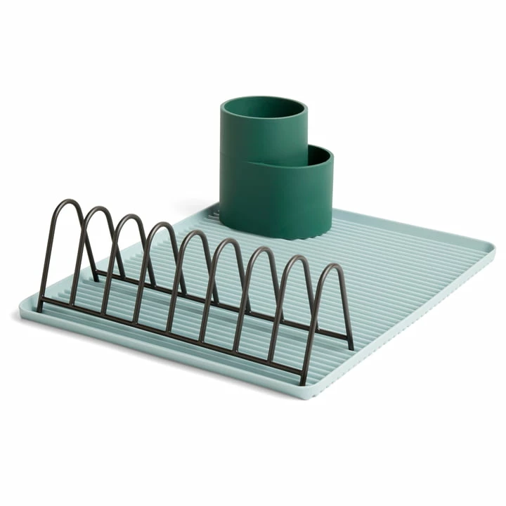 New ❤️ HAY Dark Green Dish Drainer Cup ✔️ 4 HAY Dark Green Dish Drainer Cup
