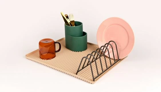 Hot Sale 🔥 HAY Dish Drainer / Rack Anthracite 🥰 5 HAY Dish Drainer / Rack Anthracite