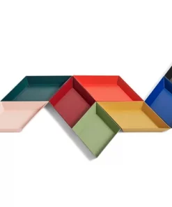 HAY Small Burgundy Kaleido Tray