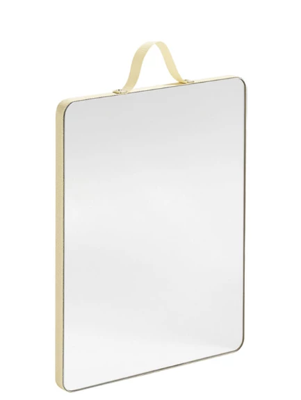 Promo ๐ HAY Pale Yellow Strap Medium Square Ruban Mirror ๐ 5 HAY Pale Yellow Strap Medium Square Ruban Mirror