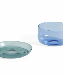 HAY Light Blue and Aqua 2 in 1 Serving Set