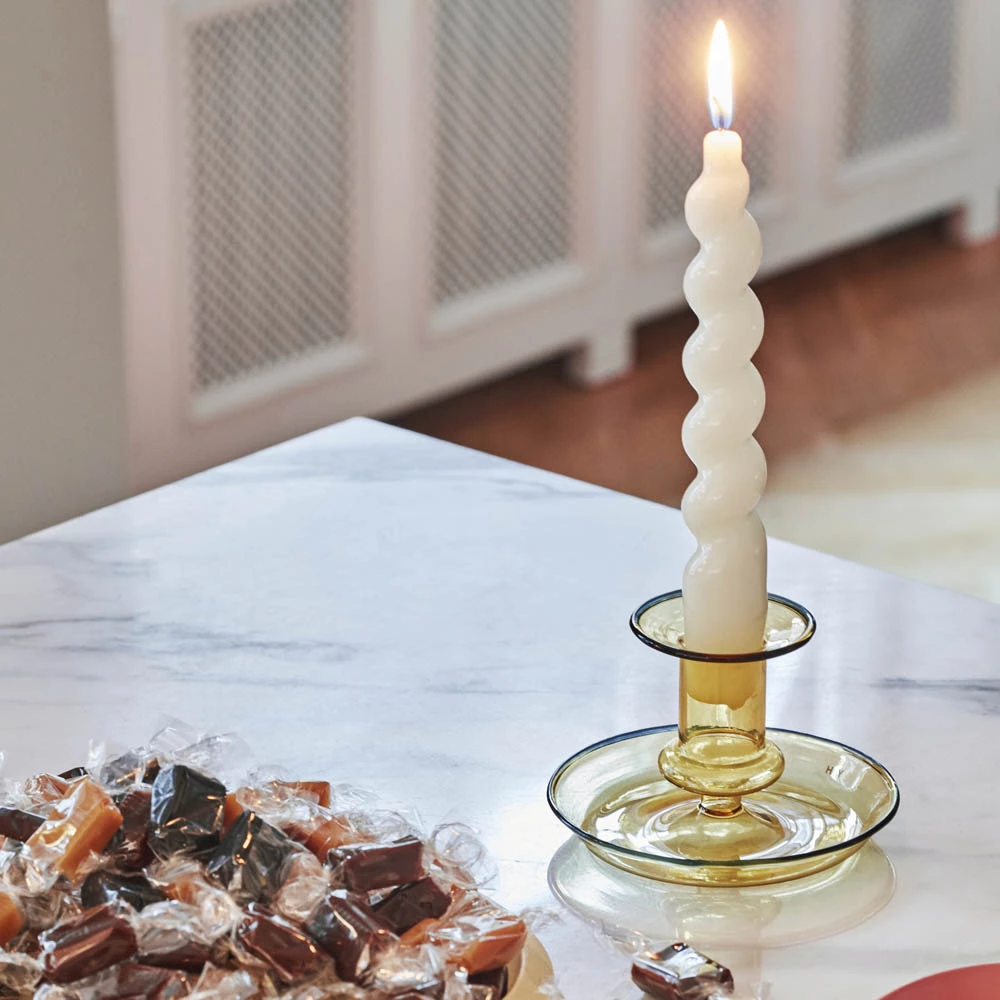 Cheapest ⌛ HAY Yellow Flare Candleholder - Small 🤩 6 HAY Yellow Flare Candleholder - Small