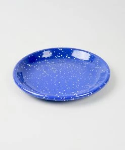 HAY Enamel Deep Plate Medium Speckle Blue