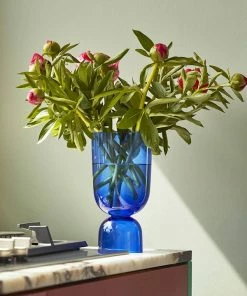 HAY Bottoms Up Vase S Electric Blue