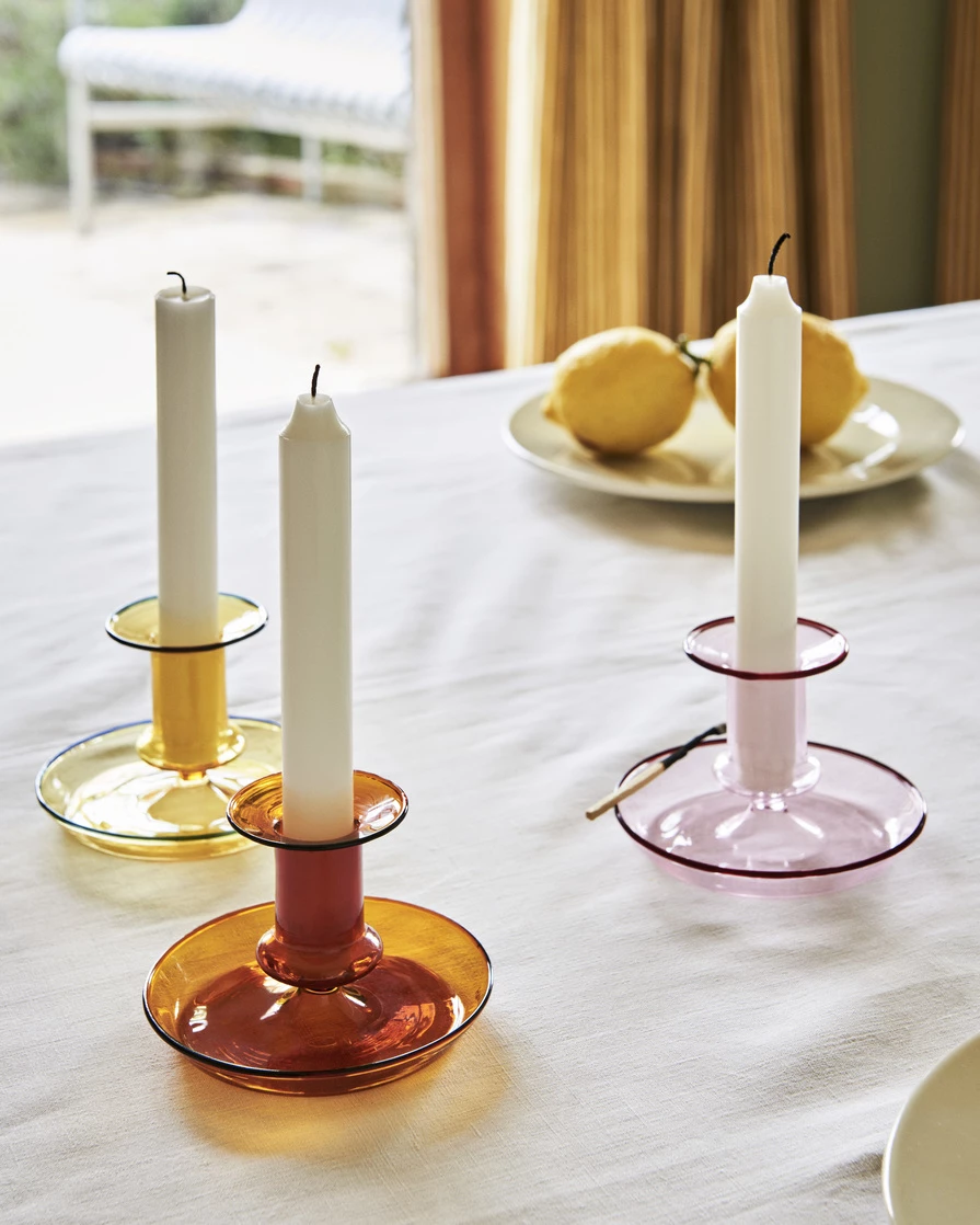 Hot Sale 🔔 HAY Glass Candlestick Flare 🎉 8 HAY Glass Candlestick Flare