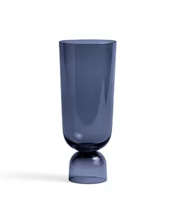 HAY Navy Blue Glass Vase