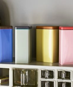 HAY Pink Stainless Steel Sowden Coffee Tin