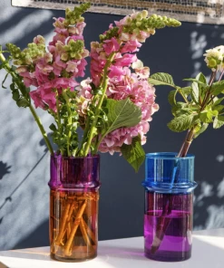 HAY Moroccan Vase S Pink and Blue