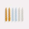 Wholesale ๐ HAY Candle Spiral Tangerine, Light Blue and Light Grey Set of 6 โ 1 HAY Candle Spiral Tangerine, Light Blue and Light Grey Set of 6
