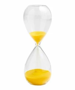 HAY Lemon Yellow Time Hourglass - Sand timer 15 min