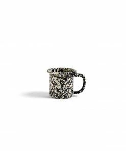 HAY Taza Enamel Mug Sprinkle Black