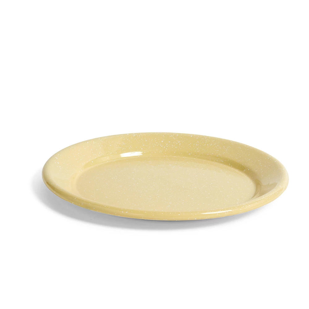 Outlet 🤩 HAY Plato esmaltado amarillo 😍 3 HAY Plato esmaltado amarillo
