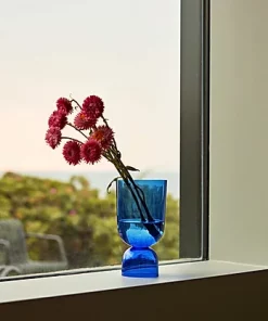HAY Electric Blue Glass Vase