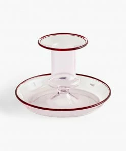 HAY Pink Flare Candleholder - Small