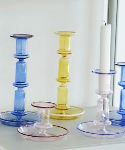 HAY Flare Candleholder - Medium Pink