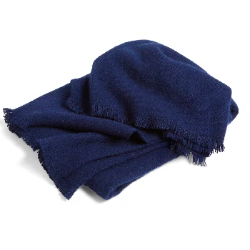 Best Sale π HAY Mono Blanket, 100% Wool - Midnight Blue β 3 HAY Mono Blanket, 100% Wool - Midnight Blue