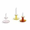 HAY Flare Borosilicate Glass Candlestick