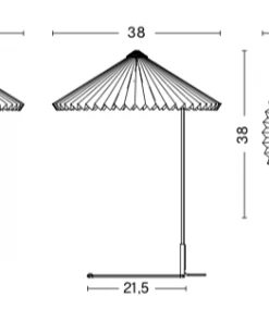 HAY Oxide Red Matin Table Light Large, Dimmable - Eu Version