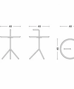 HAY Black DLM Side Table - XL