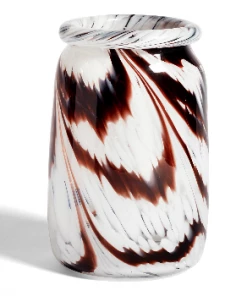 HAY HAY Splash Vase / Roll Neck L Coffee and White