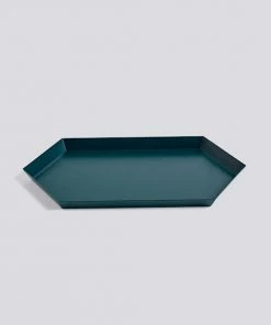 HAY Medium Dark Green Kaleido Hexagonal Tray