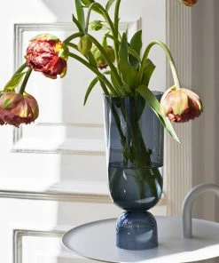 HAY Large Navy Bottoms Up Vase