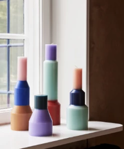 HAY Medium Mint Pillar Candle