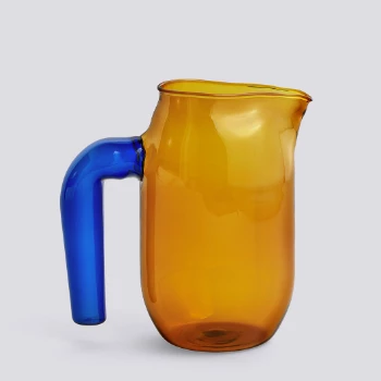 Cheap ๐ฏ HAY Amber with A Blue Handle Jug ๐ฅฐ 3 HAY Amber with A Blue Handle Jug