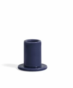 HAY Candleholder Tube S Dark Blue