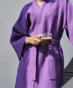 Flash Sale ๐ HAY Waffle Bathrobe | One Size Vibrant Purple โ 7 HAY Waffle Bathrobe | One Size Vibrant Purple